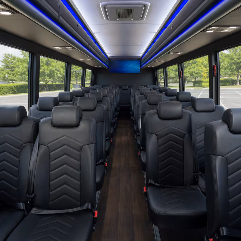 15-35 Passenger Minibus Interior