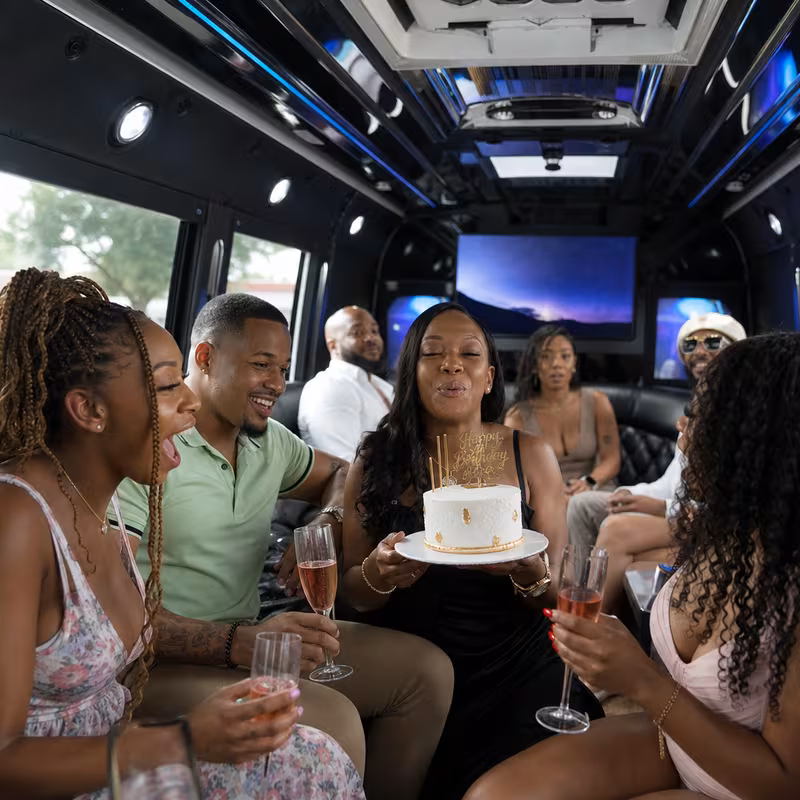 Plano Birthday Transportation fleet vehicle