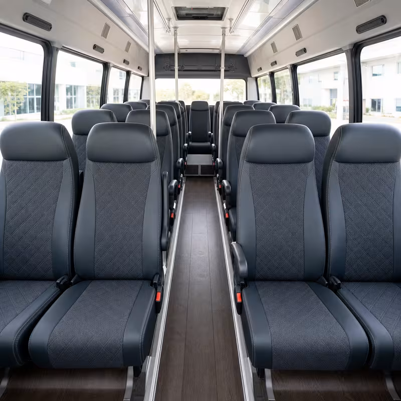 15-35 Passenger Minibus Inside