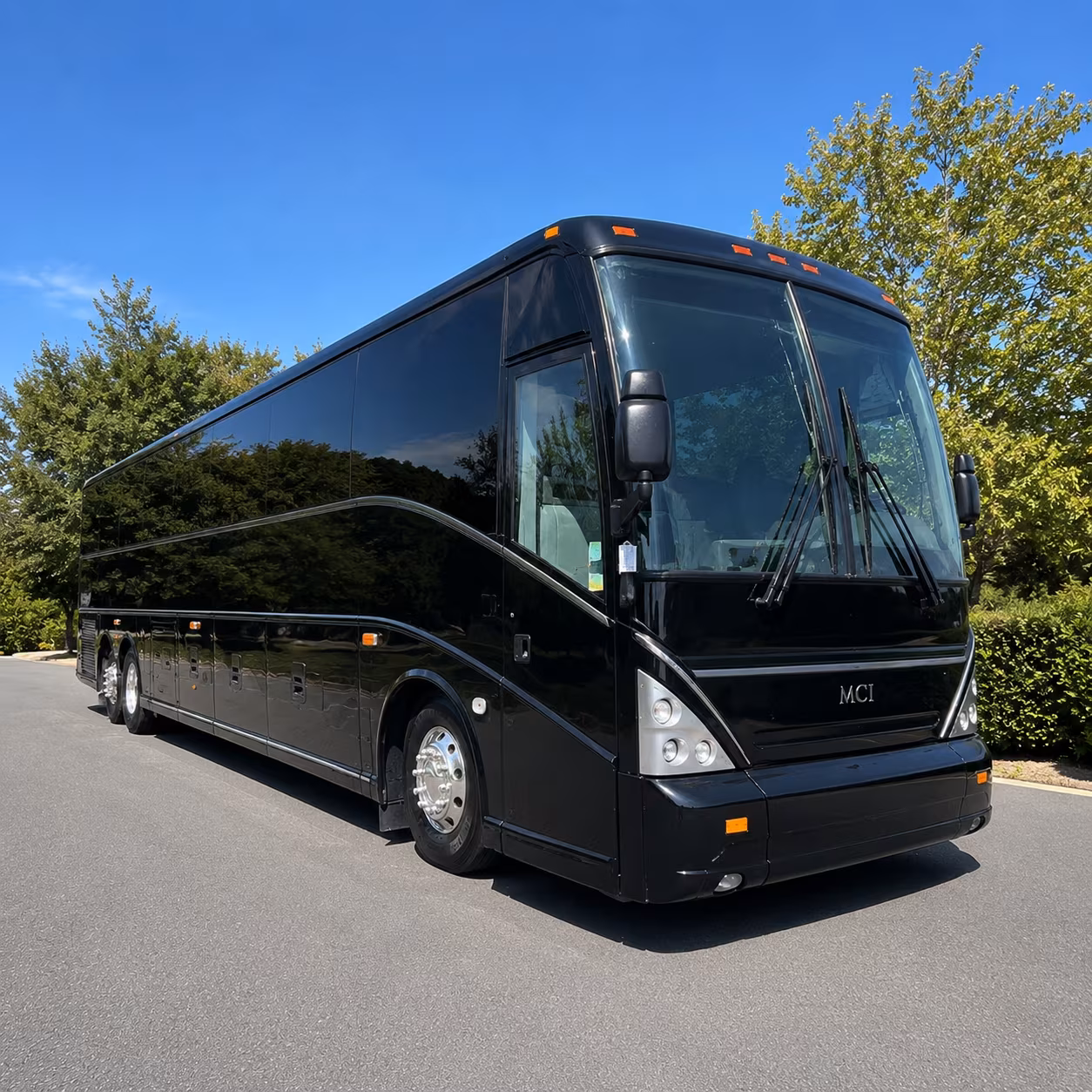 Plano Airport Shuttle & Transportation party bus exterior
