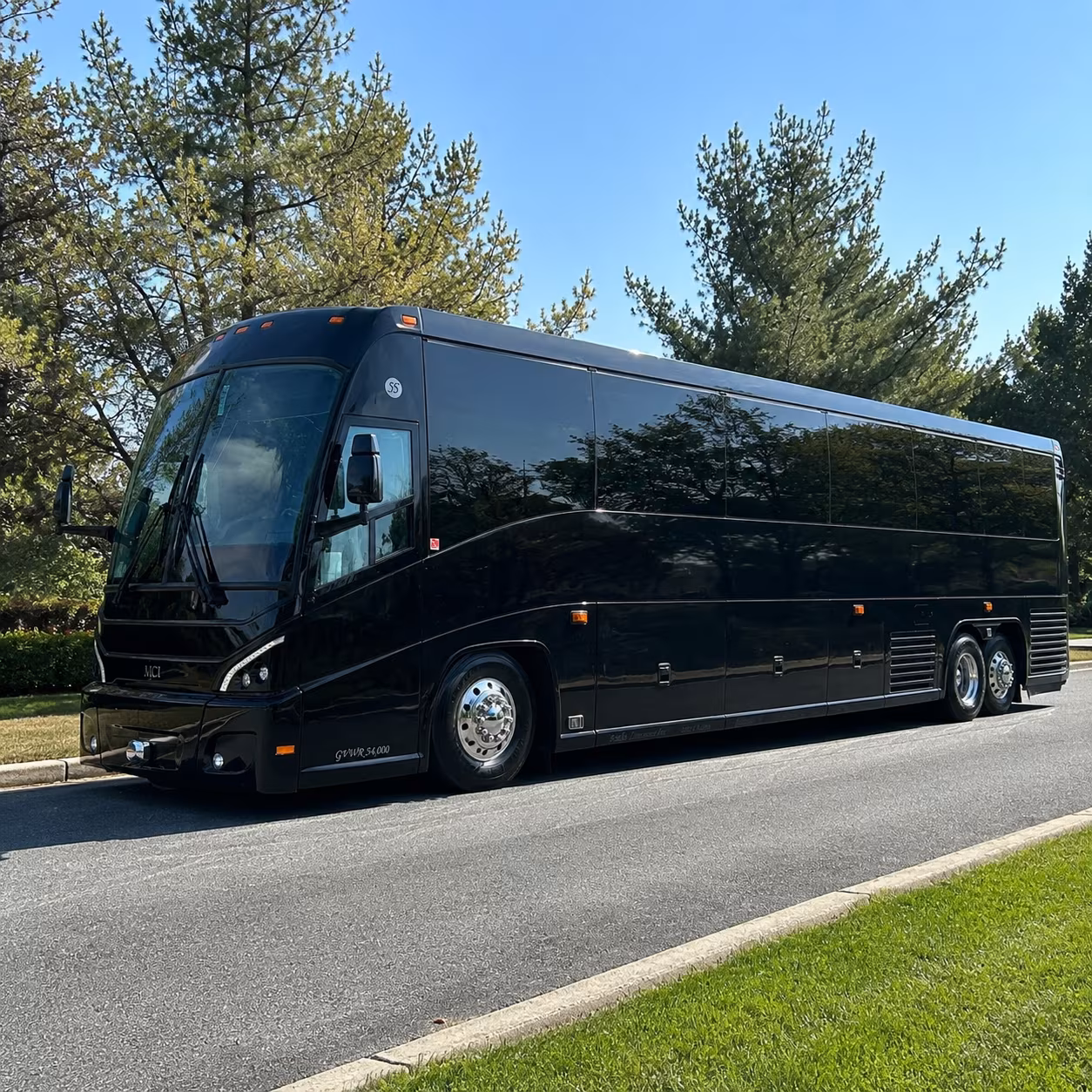 Plano Corporate Transportation party bus exterior