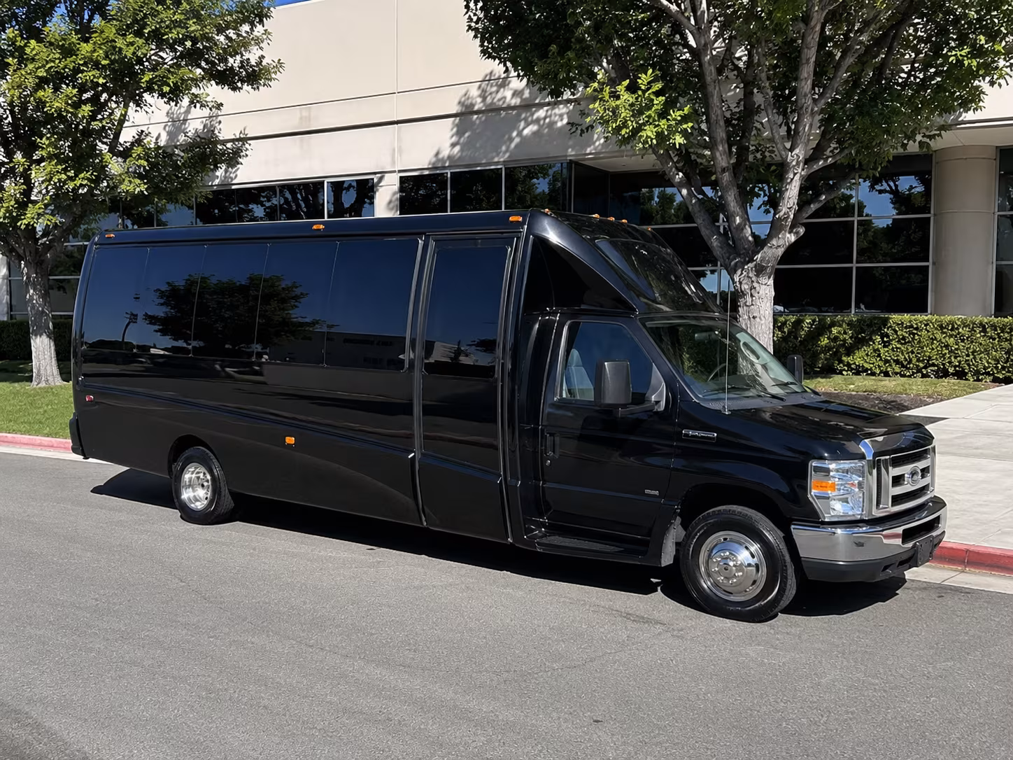 Plano Private Event Transportation party bus exterior