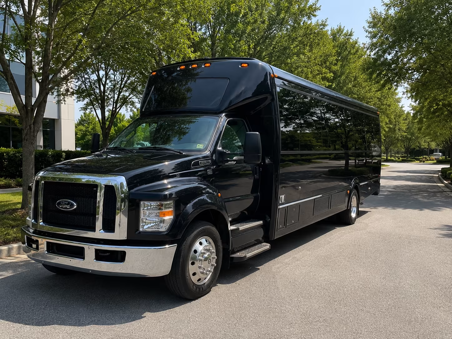 Plano Private Event Transportation party bus interior