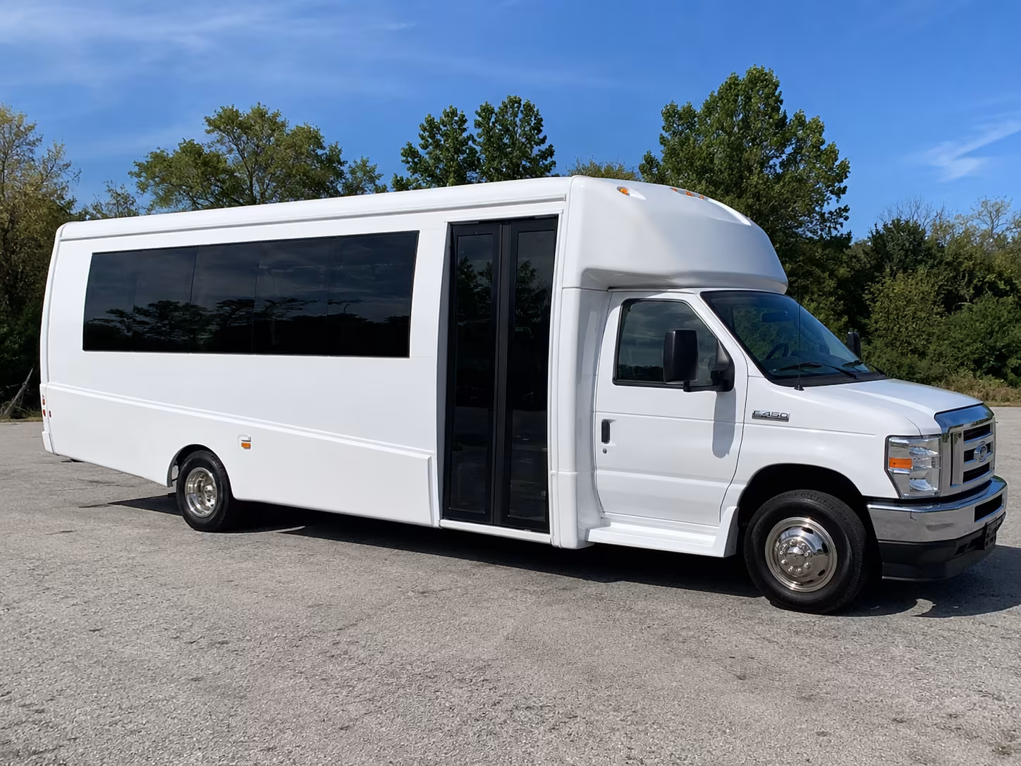 Plano Private Event Transportation party bus exterior