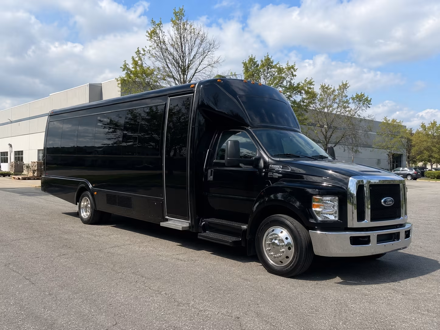 Plano Prom & Homecoming Transportation party bus exterior