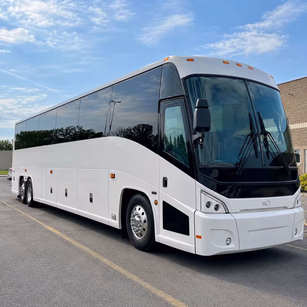 Plano School Event Transportation party bus exterior