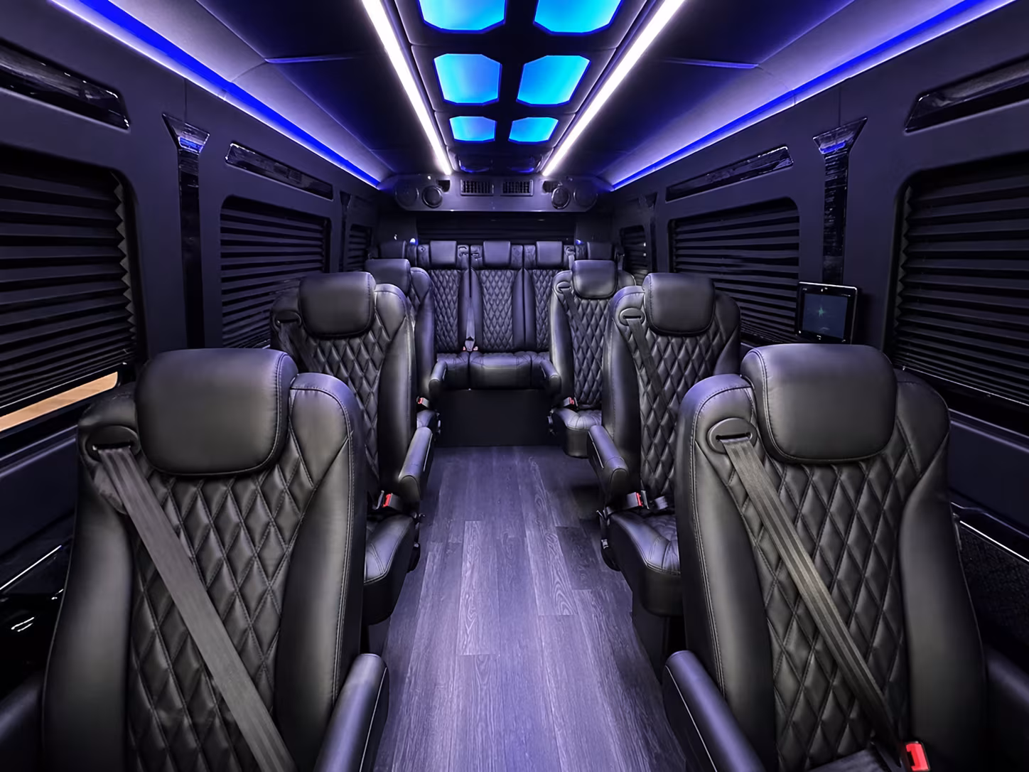 Plano School Event Transportation party bus exterior