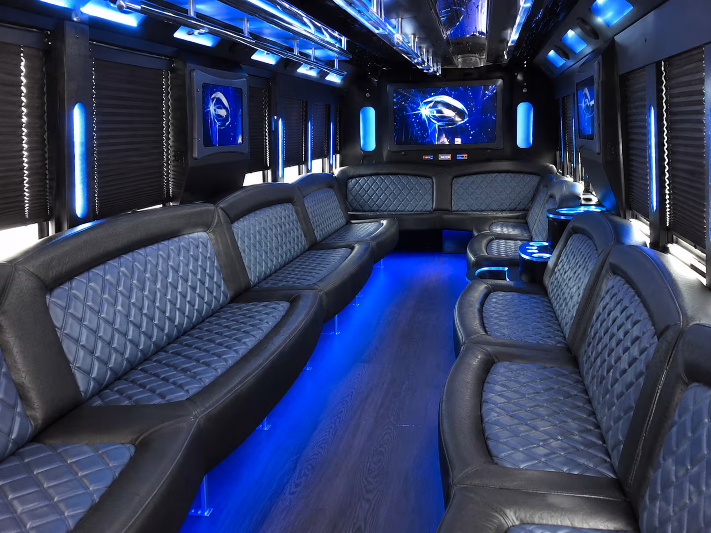 Plano Sporting Event Transportation party bus exterior