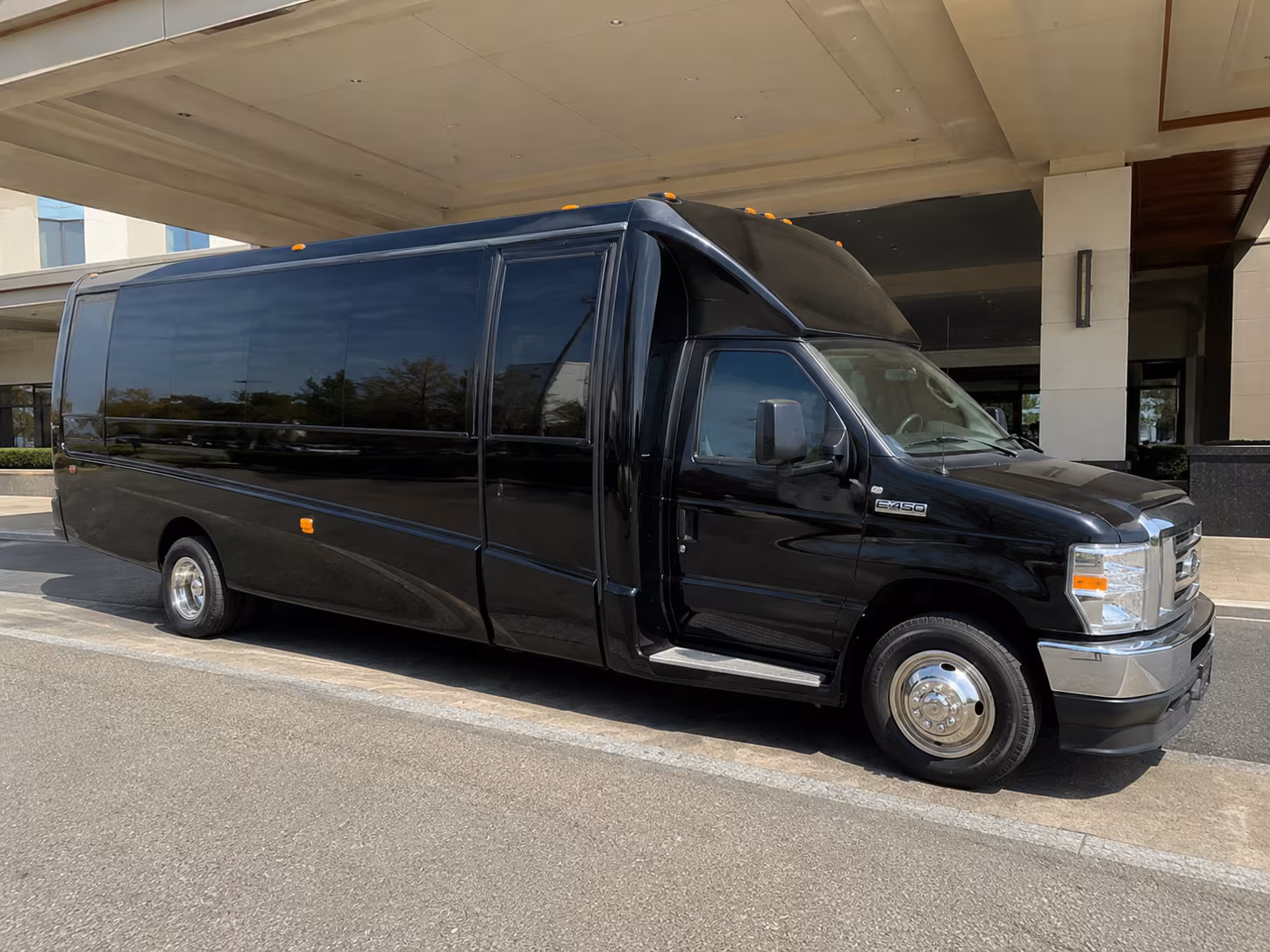 Plano Sporting Event Transportation party bus exterior