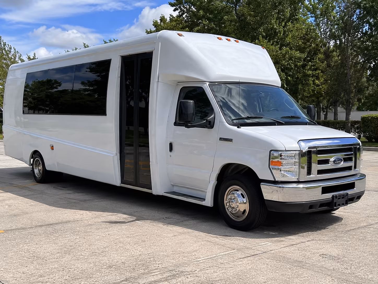 Plano Wedding Transportation party bus interior